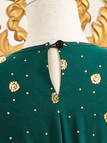 Girls' Elegant Long Robe Dress, Suitable For Festivals And Events - Green - View 4