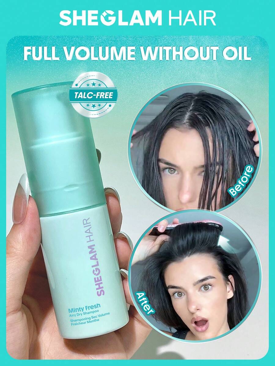 SHEGLAM HAIR Minty Fresh Airy Dry Shampoo, Suitable For Daily Use