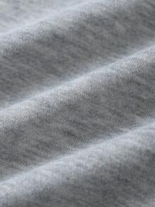 PAVTROS Áo thun nam cổ tròn tay ngắn in chữ kèm quần short cạp rút, trang phục thường ngày - Xám - Xem 4