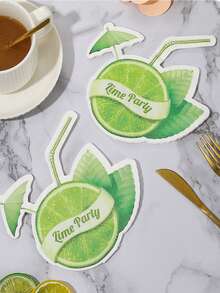 MINKOJA 1PC Alien Party Tissue, Printed Napkins, Paper Party Napkins, Disposable Home Hotel Party Tissue