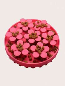 1 pieza Plato para lamer de mascotas, Comedero lento para mascotas, Juguetes interactivos con ventosa para perros y gatos - Multicolor - Ver 3