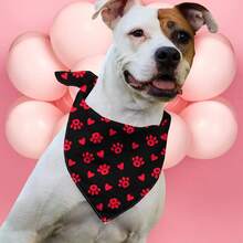 PETSIN Bandanas pour chiens pour la Saint-Valentin, bavoirs pour animaux de compagnie avec imprimés de lettres d'amour - Multicolore - Voir 4