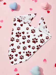 PETSIN Valentine's Day Dog Bandanas Pet Bibs With Love Letter Prints - Multicolor - View 10