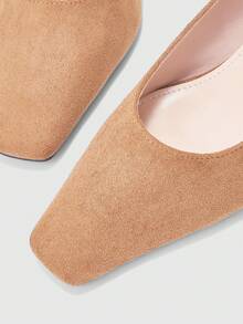 CUCCOO BIZCHIC Giày cao gót mũi nhọn thời trang dành cho nữ, đa năng cho việc sử dụng hàng ngày - Màu be - Xem 6