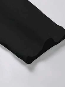 Velminro Men's Slogan & Soda Print Long Sleeve Loungewear Top, Spring/Autumn - Black - View 4