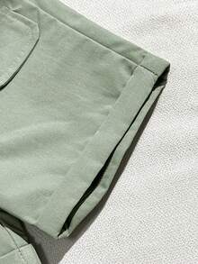 Souflis Souflis Conjunto informal de camisa polo de manga corta con estampado de dinosaurio y pantalones cortos para bebé niño, primavera/verano - Multicolor - Ver 8