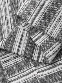 Livesso Women's Loose Casual Vacation Style Fashion Street Thin Striped Color Block Waist Tie Straight Leg Pants, Spring/Summer - Grey - View 7