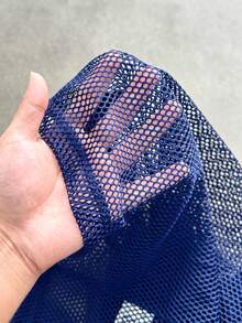 SWAVVY Áo tank top lưới in chữ dành cho nam, thích hợp mặc hàng ngày vào mùa xuân và mùa hè. - Xanh đậm - Xem 7