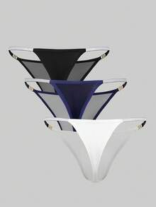 3pcs/Pack Men's Sexy Underwear Assorted Colors - Multicolor - View 2