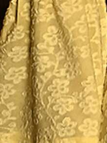 Modelyn Đầm dự tiệc cocktail thanh lịch, gợi cảm, màu vàng jacquard dành cho nữ, kiểu dáng khoét eo, tay loe, thắt eo. - Màu vàng - Xem 8