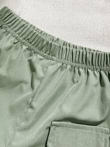 Souflis Souflis Conjunto informal de camisa polo de manga corta con estampado de dinosaurio y pantalones cortos para bebé niño, primavera/verano - Multicolor - Ver 7