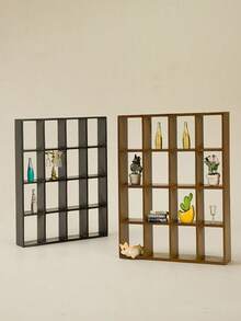 Rak Display 1/4 Bagian, Rak Penyimpanan Furnitur Mini 16 Grid - Model Saku Rumah Portabel, Dilengkapi dengan Lemari Display Elegan, Dapat Meningkatkan Pesona Koleksi Anda, Rak Buku, Braket Dinding, Dekorasi Pemandangan Rumah Mini - MultiWarna - View 7