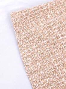 Franclia Chân váy cài cúc thời trang và thanh lịch dành cho nữ cỡ lớn - Hồng - Xem 5