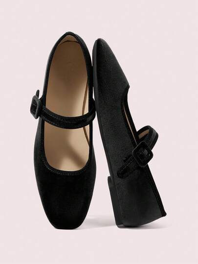 CUCCOO DOLLMOD Zapatos planos rojos y lindos para mujer, de estilo minimalista y casual para uso diario