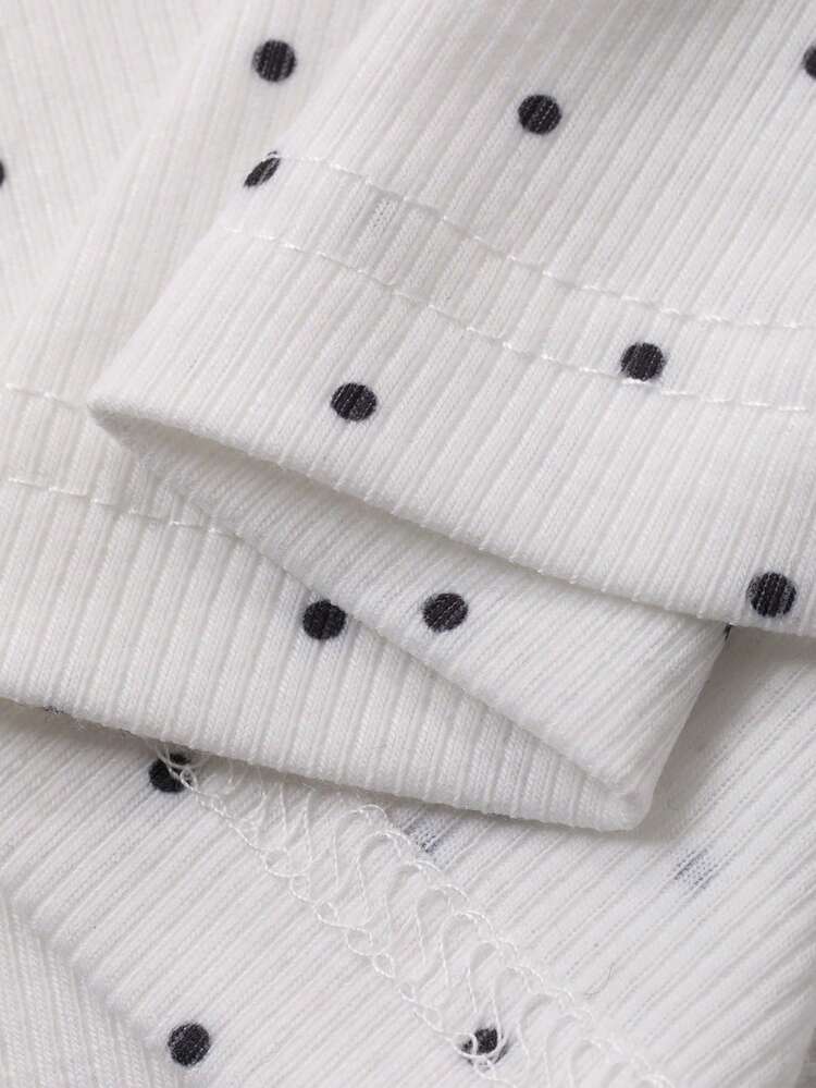 Women's Fitted Polka Dot Lace Patchwork Camisole