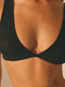 Aralina 3 Packs LUREX MESH V NECK G- STRING KNICKER SET