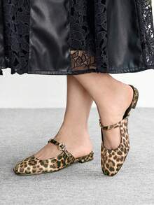 CUCCOO BIZCHIC Zapatos planos de moda para mujer - Estampado de leopardo - Ver 5