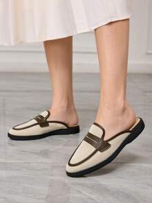 Sleekvia Women's Versatile Casual Slip-On Mules For Commuting & Daily Wear Valentine's Day - Apricot - View 5