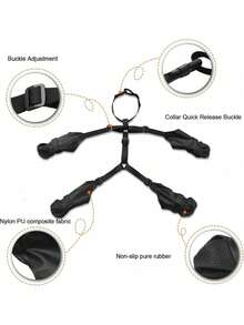 1 PC Waterproof Slip Resistant Strapped Leggings For Paw Protection Black Dog Harness Snow Boots Outdoor Winter Walking Shoes Pet Dog Booties Fashion Gear For Dogs Adventure Holiday Season