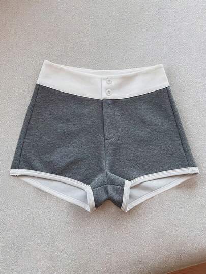 Resyla 新款休闲高腰显瘦短裤，适合运动和外穿