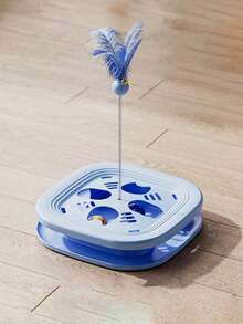 PETSIN 1件装宠物猫玩具迷宫挖掘趣味游乐场宠物益智玩具铃铛羽毛猫棒宠物自娱自乐玩具宠物玩具宠物用品