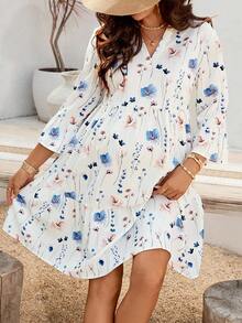 SHEIN 休闲印花孕妇连衣裙 - 彩色 - 查看 6