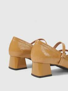 Sleekvia Tacones para mujer - Caqui - Ver 9