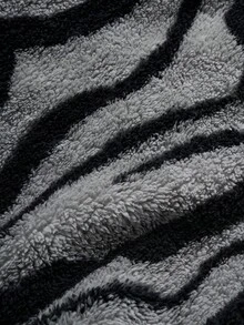 PAVTROS Áo khoác nam dài tay, cổ đứng, cài cúc phía trước, chất liệu nỉ, in họa tiết, thích hợp cho mùa Thu/Đông. - Màu xanh hải quân - Xem 6