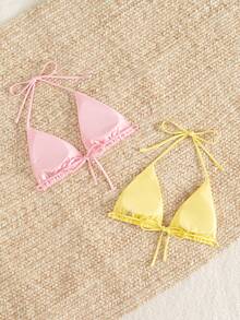 Swim Mod 2pcs Women Beach Vacation Bikini Swimwear Top