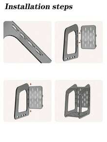 优质透明亚克力加厚创意简约大容量书架，办公桌书籍文件收纳架，开学季必备 - 灰色 - 查看 10