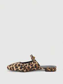 CUCCOO BIZCHIC Zapatos planos de moda para mujer - Estampado de leopardo - Ver 9