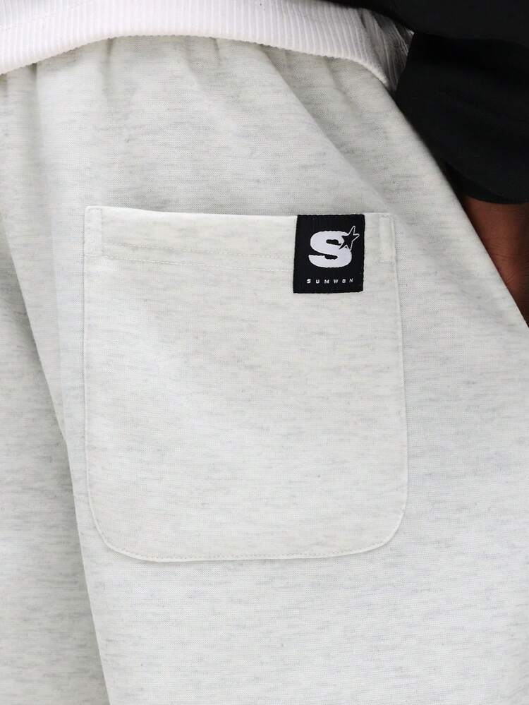 Straight Leg Sweatpants With Side Pockets