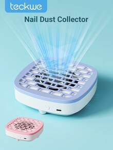 Teckwe 指甲掸子收集器，指甲灰尘风扇，美甲清洁器，轻便，强力除尘器，家用和沙龙用美甲吸尘器，低噪音 - 彩色 - 查看 1
