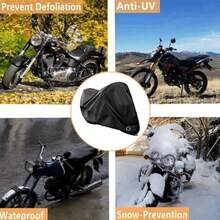 1 buah Sarung Motor Kain Taffeta Silver 190T, Sarung Pelindung Luar Ruangan Anti Debu Cocok untuk Sepeda Motor & Sepeda - 1 PC - View 5