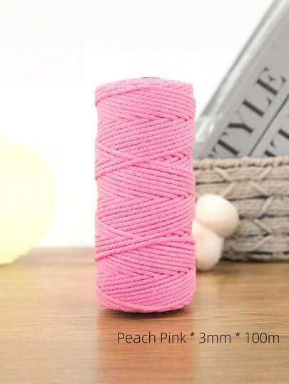 3 mm 100 m Kendin Yap El Dokuma İpi Makrome İpi Dekoratif İp Goblen İpliği Bağlama İpi El Sanatları Malzeme Seti