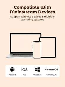 JMMO Tai nghe không dây có chức năng chống ồn chủ động, tai nghe trùm đầu không dây có thời gian phát nhạc dài, tai nghe HiFi Stereo có thể gập lại với chụp tai bằng xốp dành cho thể thao, du lịch - Nhiều màu - Xem 8