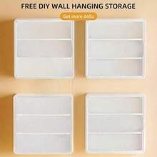 1PC Clear Acrylic Blind Box Figure Display Case, Wall Mounted Dust-Proof Showcase And Doll Toy Storage Organizer, Multi-Tiered Clear PP Material Collectible Figure Display Stand, Hand-Made Storage Cabinet - Multicolor - View 9