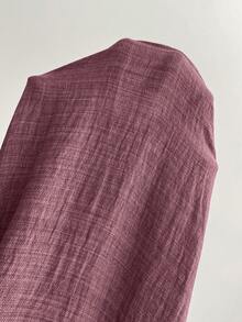 Elenzga 女士优雅长裙，独特领口设计，多层拼接，荷叶边装饰，修身垂坠/层叠式/假日装扮/波西米亚风/浪漫花卉/休闲度假风 - 藕粉色 - 查看 7