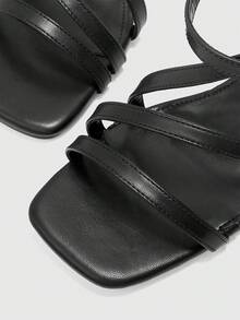 CUCCOO BIZCHIC Ladies Are Fashionable, Sexy, Elegant And Beautiful, Simple And Generous, Casual Commuting, High-Heeled Sandals. Summer Shoes - Black - View 8