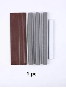 1 pieza Tira de sellado para parte inferior de la puerta para aislamiento acústico y protección contra el viento - Marrón - Ver 11