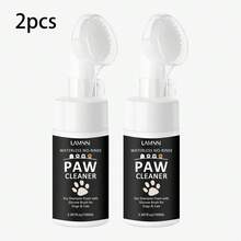 1 buah/2 buah Busa Pembersih Kaki dengan Kepala Sikat untuk Pembersihan Mendalam di Antara Kaki, Pembersih Kaki Kucing dan Anjing. - 100ml - View 4