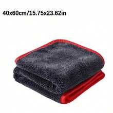 Super Absorbent Microfiber Car Drying Towel, Achieving Ultimate Car Protection, Essential For Vehicle Hygiene, Compact Design, High Water Absorption, Fast Drying Without Marks, Suitable For Cars, Trucks - Red Black - View 12