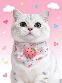 PETSIN 1 可爱宠物项圈；宠物针织项圈；猫咪围兜；狗狗围裙；宠物配饰；宠物用品 - 彩色 - 查看 18