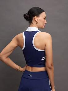 Activina 女士撞色无袖专业高尔夫球衫