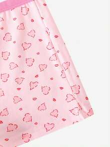5pcs Girls' Heart & Bow Minimalist Cute Multi-Color Cotton Printed Panties Set - Multicolor - View 4