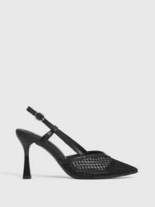 CUCCOO SZL Women's Buckle Design Fashion Daily Wear High Heel Sandals Valentine's Day Summer - Black - View 3