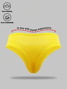 DrisQ Ropa interior sexy para hombres con lazo de malla hueca negra y tela amarilla de moda - Multicolor - Ver 2