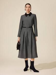 CUCCOO BASICS Women's Fashion Versatile Pointed Toe Mid-Calf High Heel Boots Valentine's Day