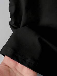 SHEIN مجموعة 3 قطع قميص كروب ضيق بألوان سادة للفتيات المراهقات - متعدد الألوان - مشاهدة 3