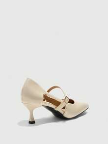 CUCCOO BIZCHIC Sandalias de tacón para mujer - Albaricoque - Ver 9